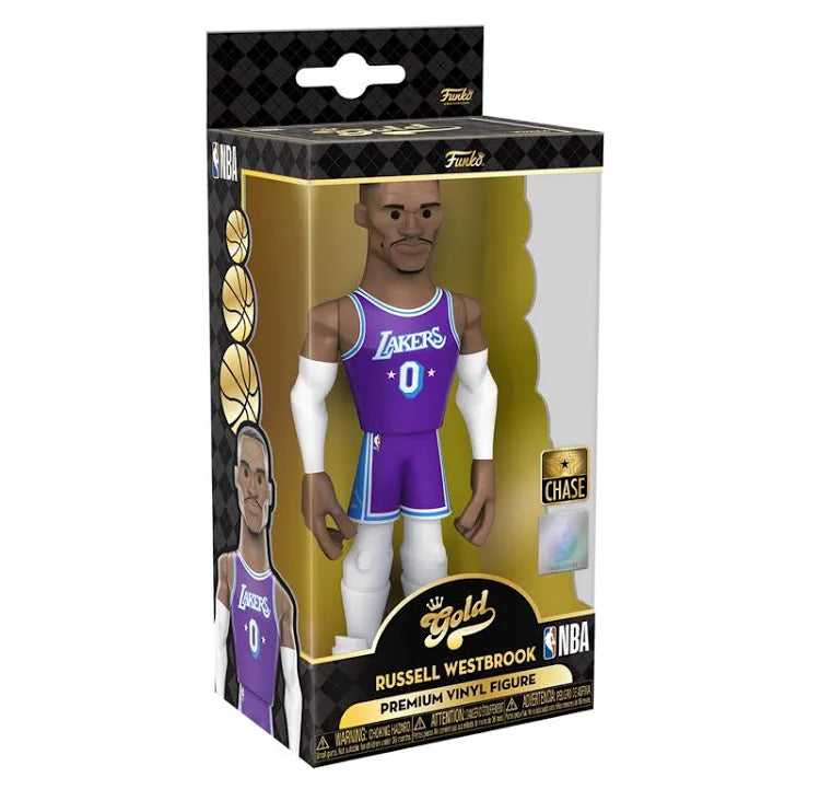 Funko Gold NBA Lakers Russell Westbrook 5-inch Vinyl Chase