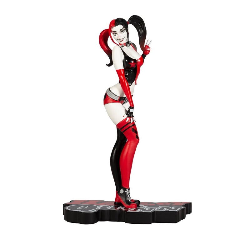 McFarlane Toys DC Direct Designer Series Red White and Black Harley Quinn 1:10 Scale Statue