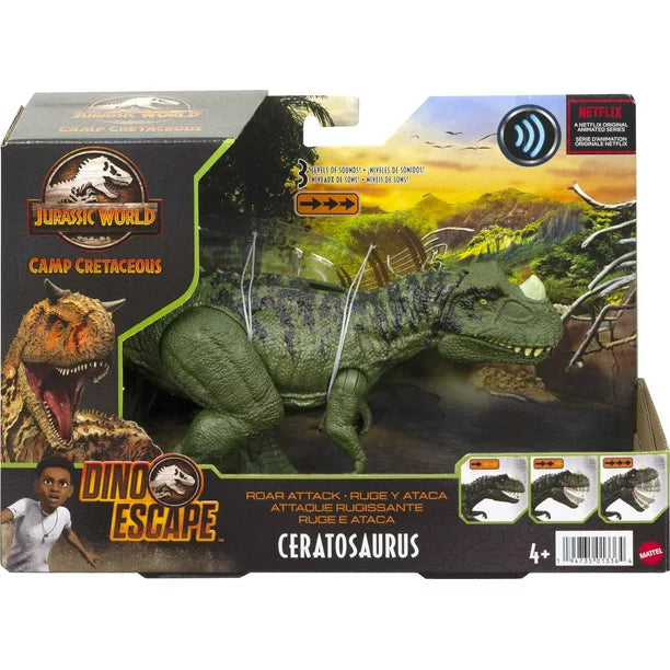 Jurassic World Roar Attack Ceratosaurus Dinosaur Action Figure