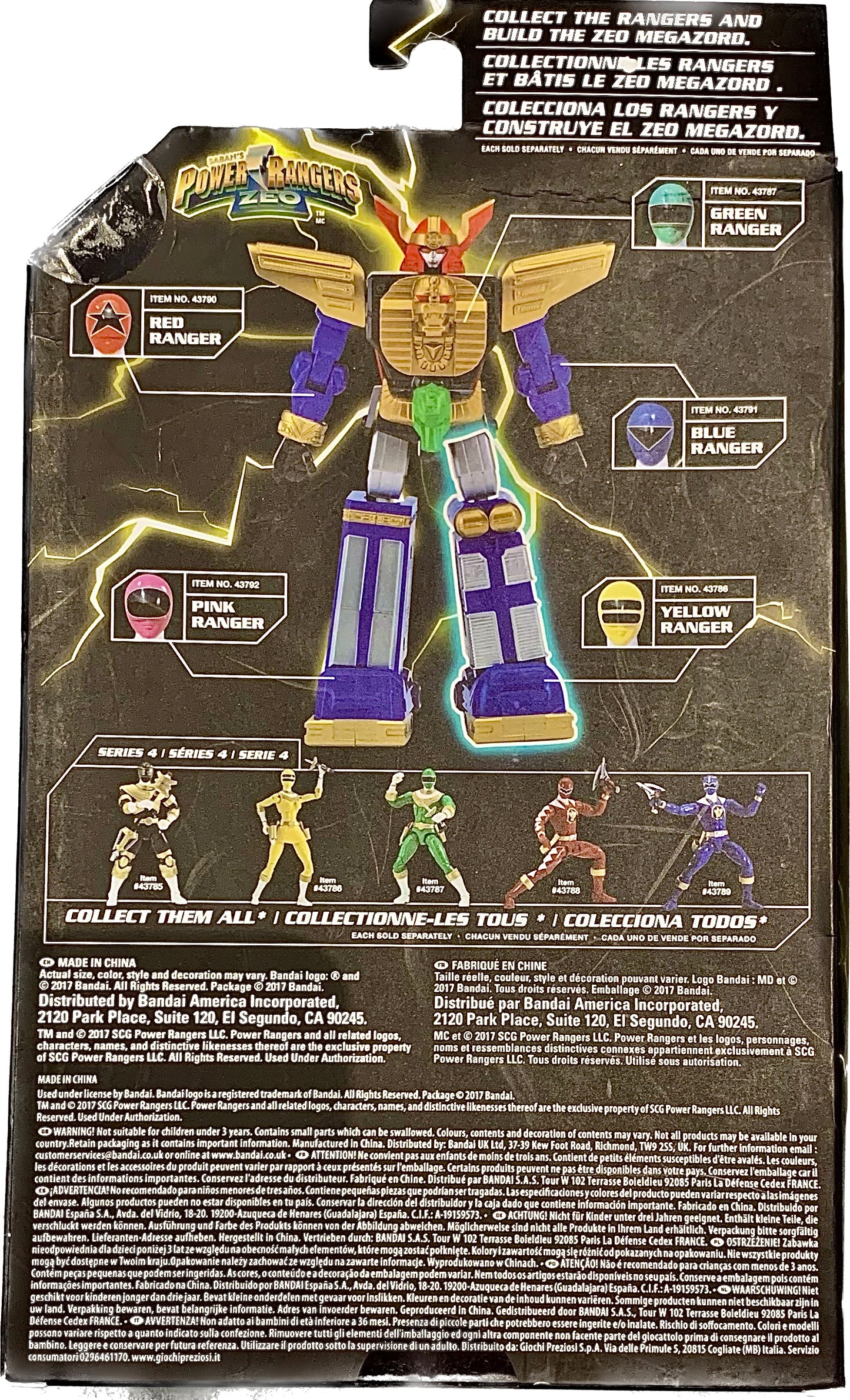 Power Rangers Saban’s Zeo Limited Edition Legacy Collection Yellow Ranger