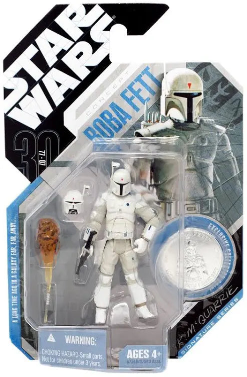 Star Wars 30th Anniversary Concept Boba Fett Action Figure (Silver Coin)