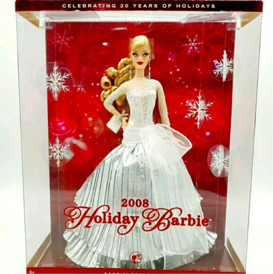 2008 Holiday Barbie Doll Pink Label Barbie Collector