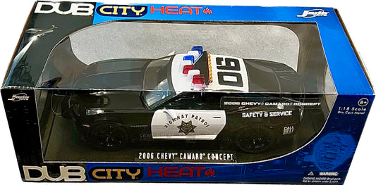 Jada Big Time Muscle 1:18 Die-Cast 2006 Chevy Camaro Concept Police Car