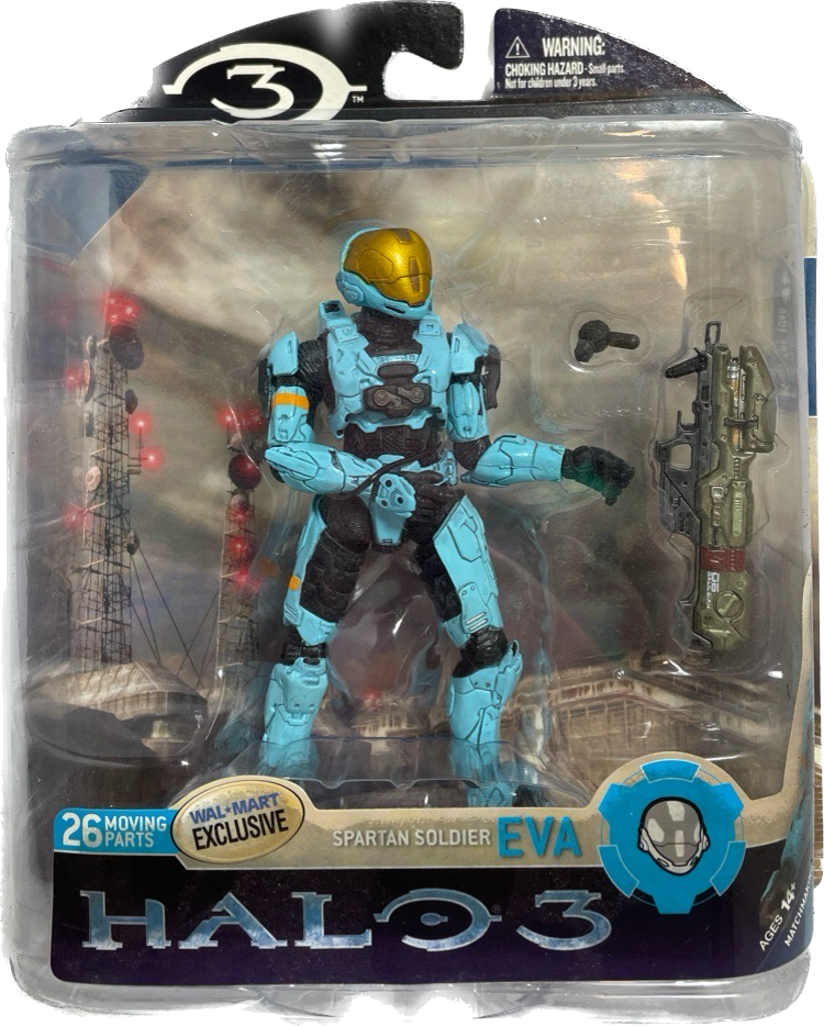 Halo 3 Series 3 Walmart Exclusive Spartan Soldier Eva Action Figure