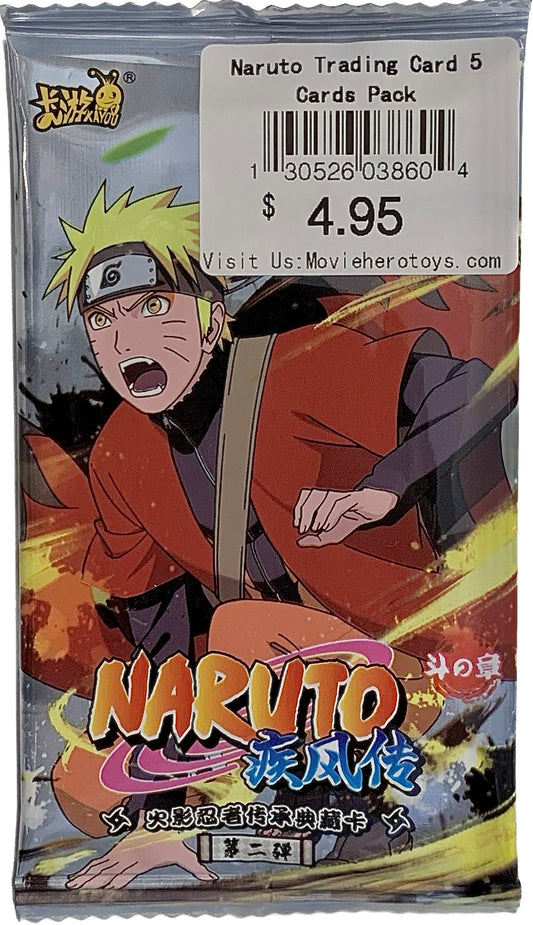 Naruto Shippuden Trading Card Pack (5 cards)