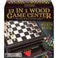12-in-1 Wood Game Center