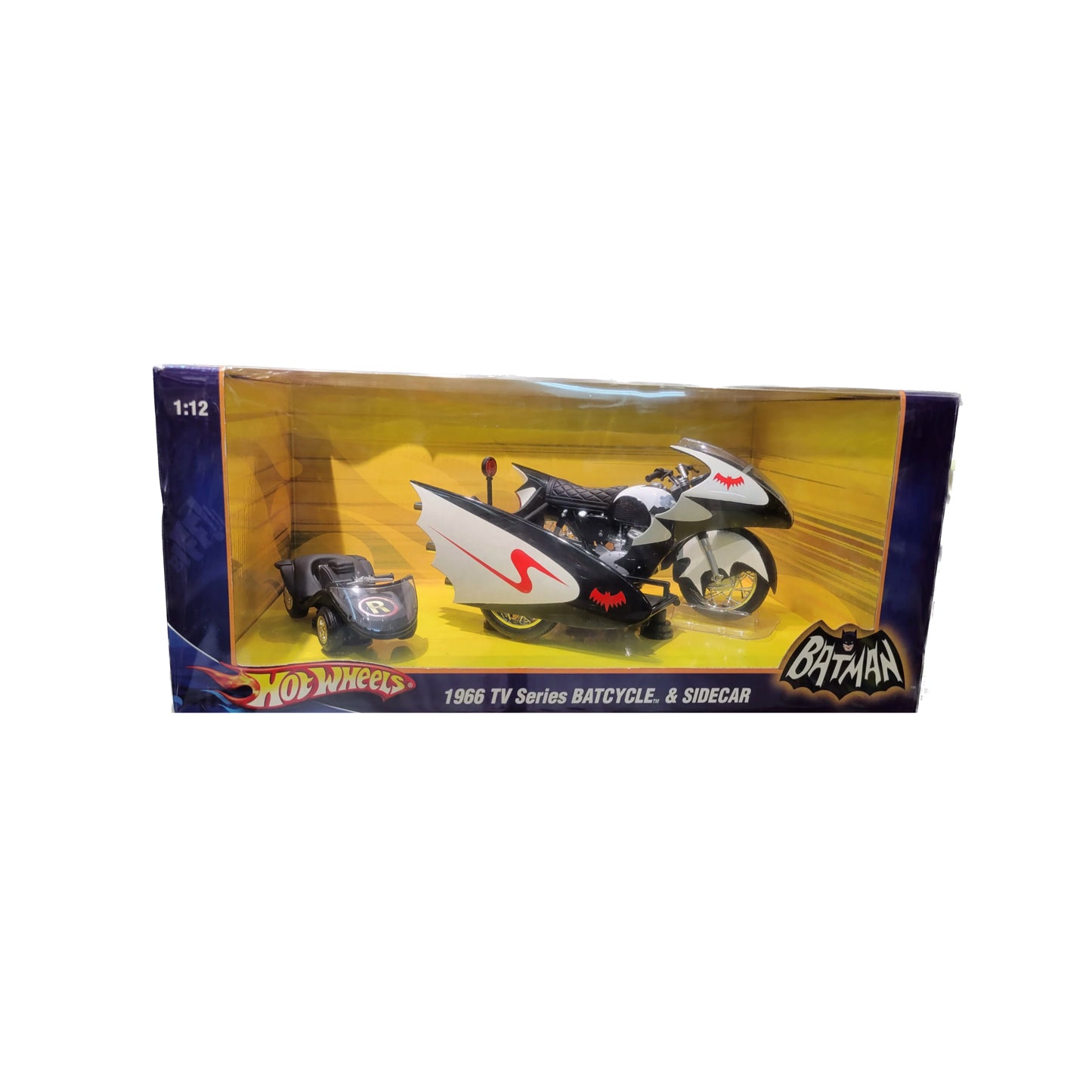 Hot Wheels 1966 TV Series Batcycle & Sidecar