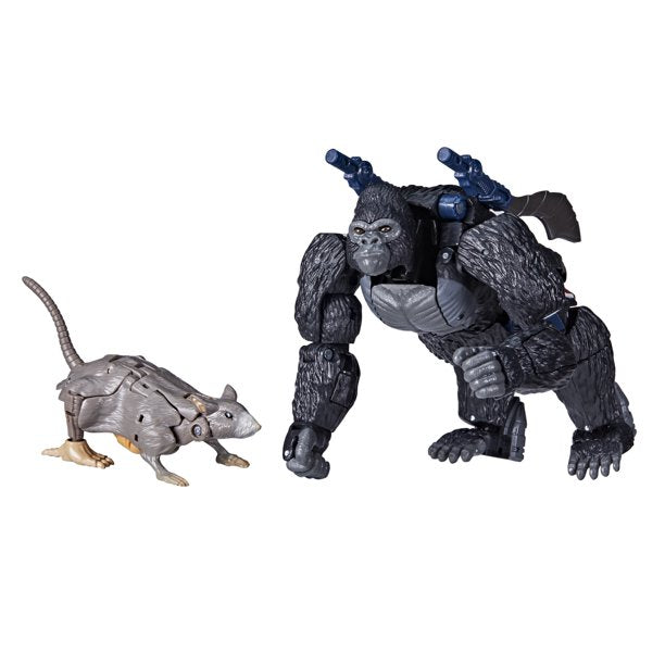 Transformers Generations War for Cybertron Series Maximal Optimus Primal & Rattrap Action Figures