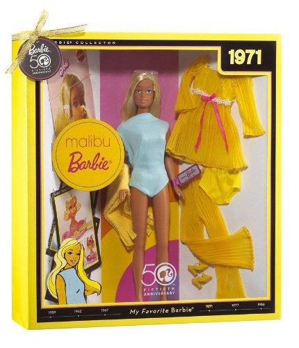 Barbie My Favorite Barbie Malibu 50th Anniversary Collector Doll