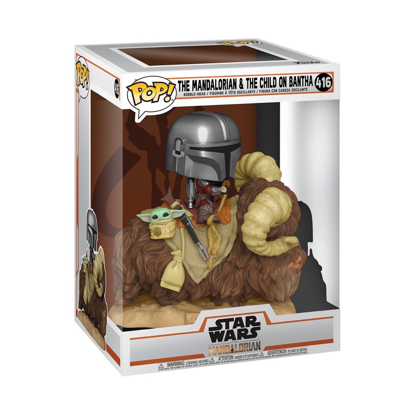 Funko Pop The Mandalorian and the Child on Bantha Pop 416