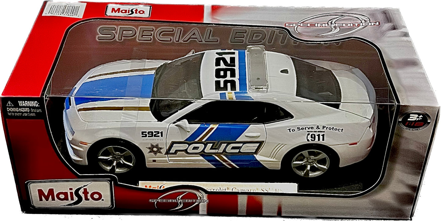 Maisto Special Edition 1:18 Die-Cast 2010 Chevrolet Camaro SS RS Police Car