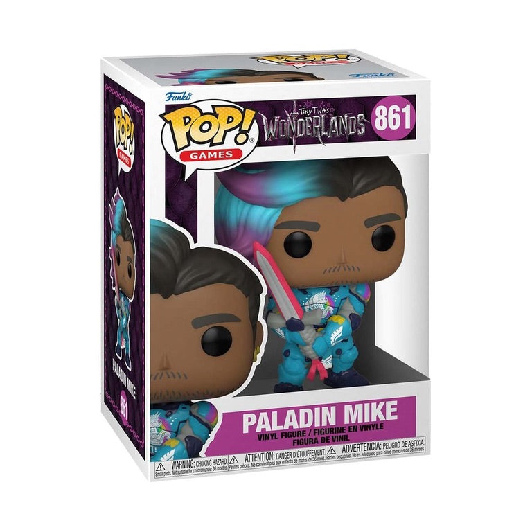 Funko Pop 861 Games: Tiny Tina's Wonderlands Paladin Mike 4.5-in Vinyl Figure