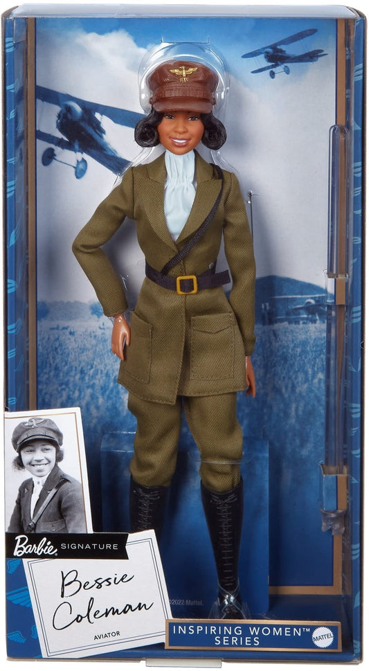 Barbie Doll Bessie Coleman Inspiring Women Collector Series Signature Displayable Packaging