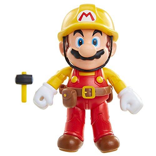 JAKKS Pacific Super Mario Action Figure: BUILDER MARIO with Utility Belt