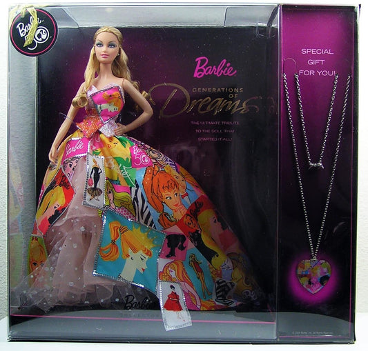 Barbie 50th Anniversary Generation of Dreams Doll with Bonus Necklace