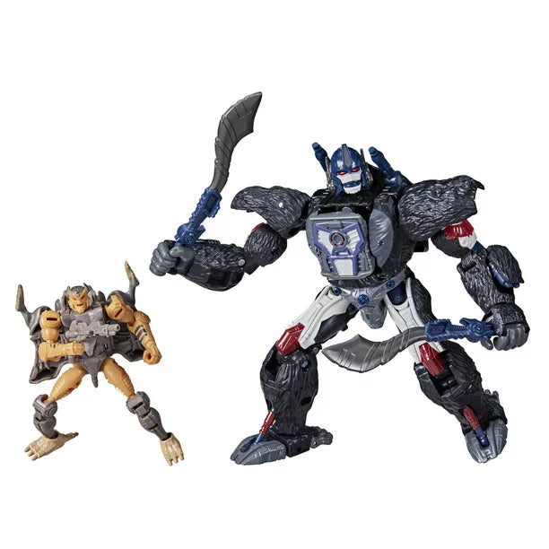 Transformers Generations War for Cybertron Series Maximal Optimus Primal & Rattrap Action Figures