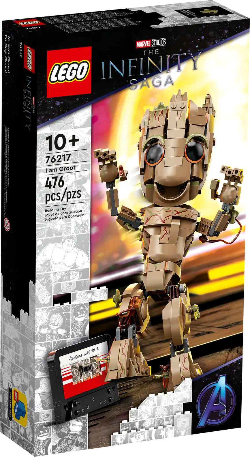 LEGO Super Heroes Marvel A Saga do Infinito I am Groot 76217