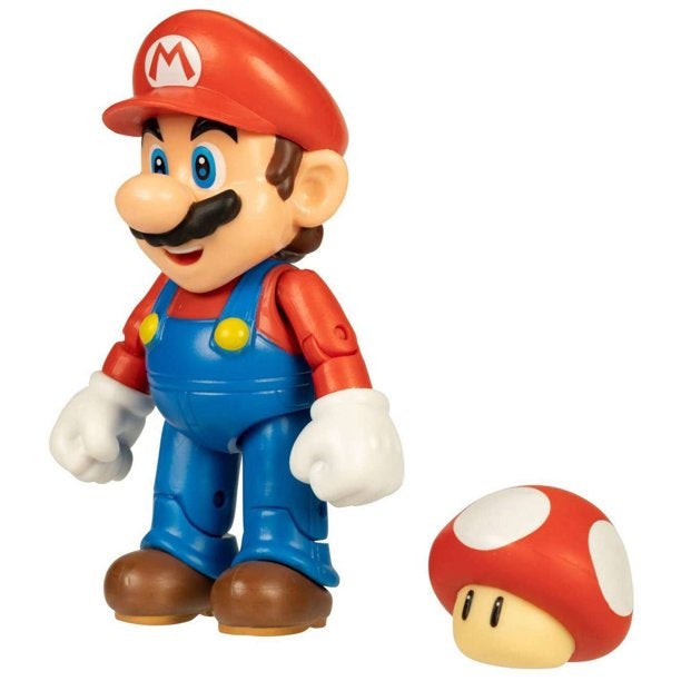 Super Mario World of Nintendo Wave 29 Super Mario Action Figure (with Super Mushroom)