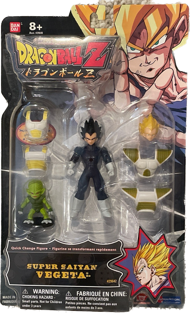 Dragon Ball Z Quick Change Figure Super Saiyan Vegeta Set