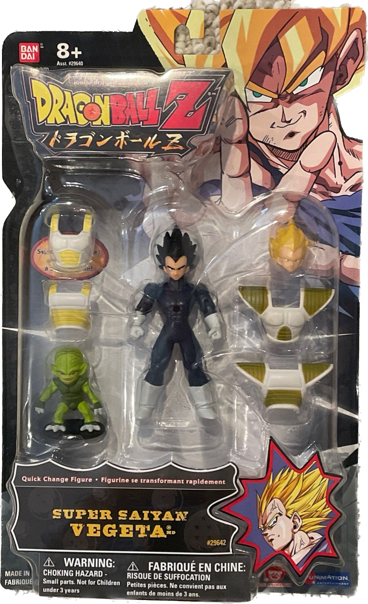 Dragon Ball Z Quick Change Figure Super Saiyan Vegeta  Set