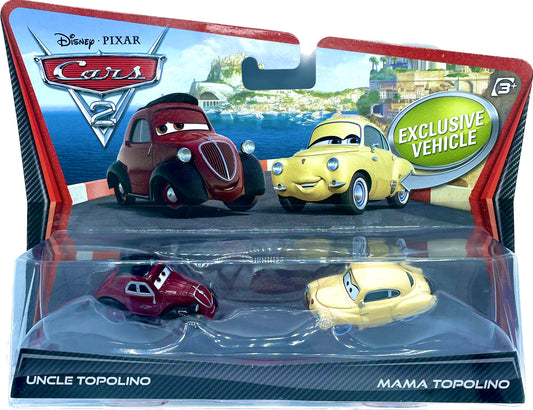 Disney/Pixar Cars 2 Movie Moments Exclusive Vehicle 2 Pack Uncle Topolino & Mama Topolino