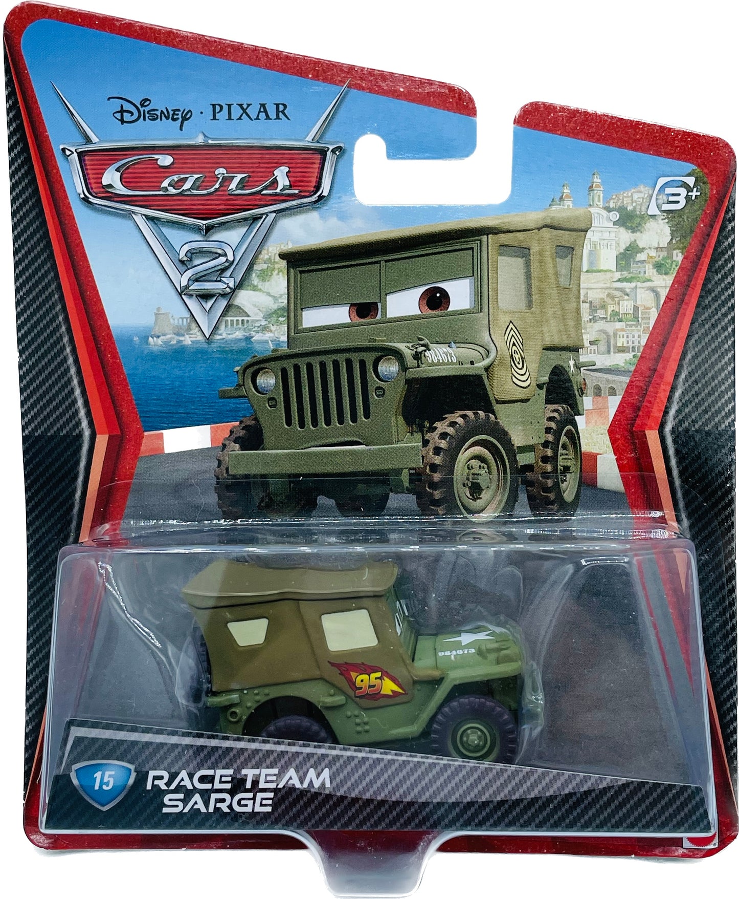 Disney/Pixar Cars 2 Single Pack Race Team Sarge # 15