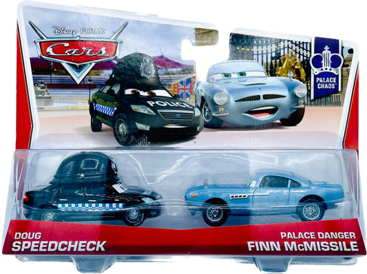 Disney/Pixar Cars Movie Moment Doug Speedcheck & Palace Danger Finn McMissile Die Cast Toy Car Set 2-Pack