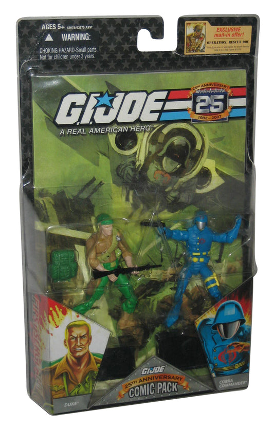 G.I. Joe 25th Anniversary Duke & Cobra Commander Comic Pack Figure Set