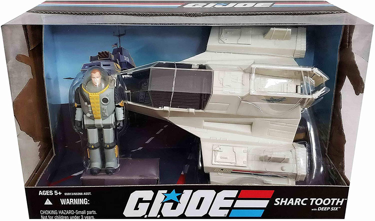 GI Joe 25th Anniversary Sharc Tooth with Deep Six Action Figure Vehicle