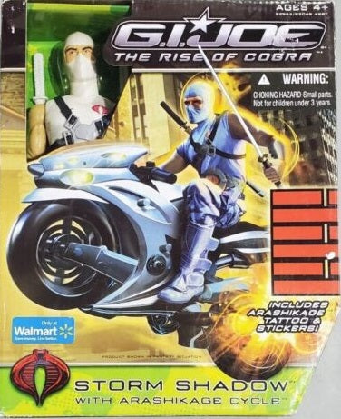 G.I. Joe Rise Of The Cobra Storm Shadow w/Arashikage Cycle