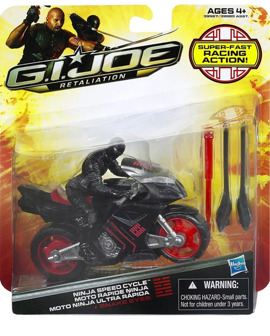G.I.Joe Retaliation Ninja Speed Cycle Vehicle with Snake Eyes Figure