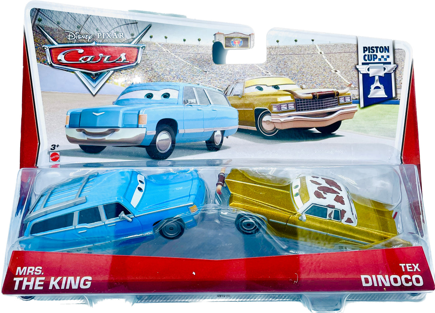 Disney/Pixar Cars Movie Moments 2 Pack Mars.The King & Tex Dinoco