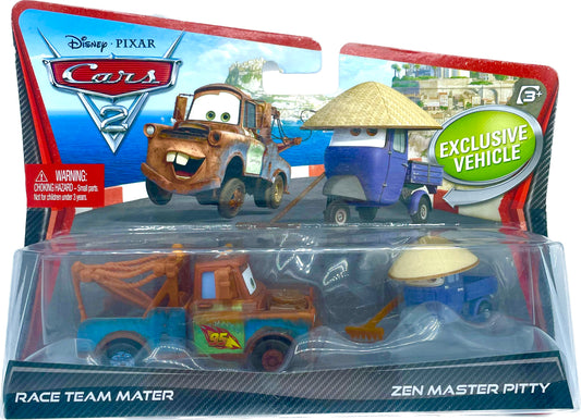 Disney/Pixar Cars 2 Movie Moments Exclusive Vehicle 2 Pack Race Team Mater & Zen Master Pitty