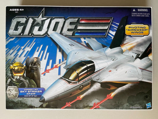 G.I.Joe 30th Anniversary combat Jet Sky Striker XP-21F with captain Ace Action Figure