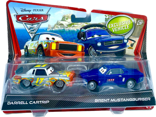 Disney/Pixar Cars 2 Movie Moments Exclusive Vehicle 2 Pack Darrell Cartrip & Brent Mustangburger