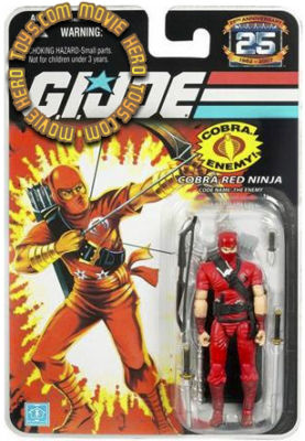 G.I. Joe 25th Anniversary Cobra Red Ninja The Enemy Action Figure