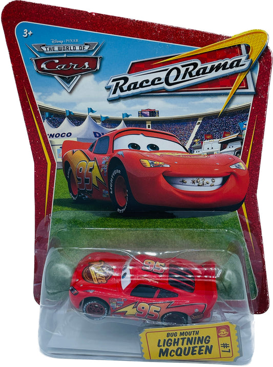 Disney/Pixar Cars Race-O-Rama Single Pack Bug Mouth Lightning McQueen #7