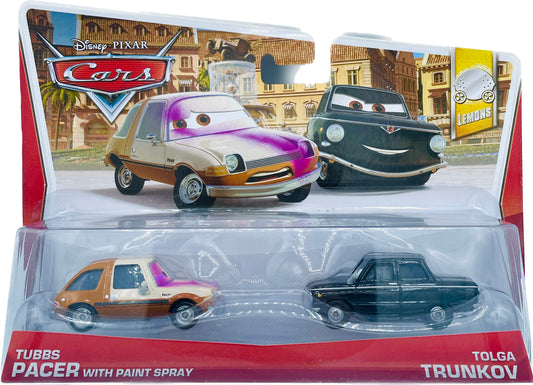 Disney/Pixar Cars Movie Moments 2 Pack Tubbs Pacer w Paint Spray & Tolga Trunkov