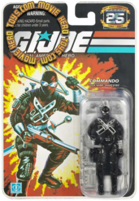 G.I. Joe 25th Anniversary Foil Commando Snake Eyes Action Figure