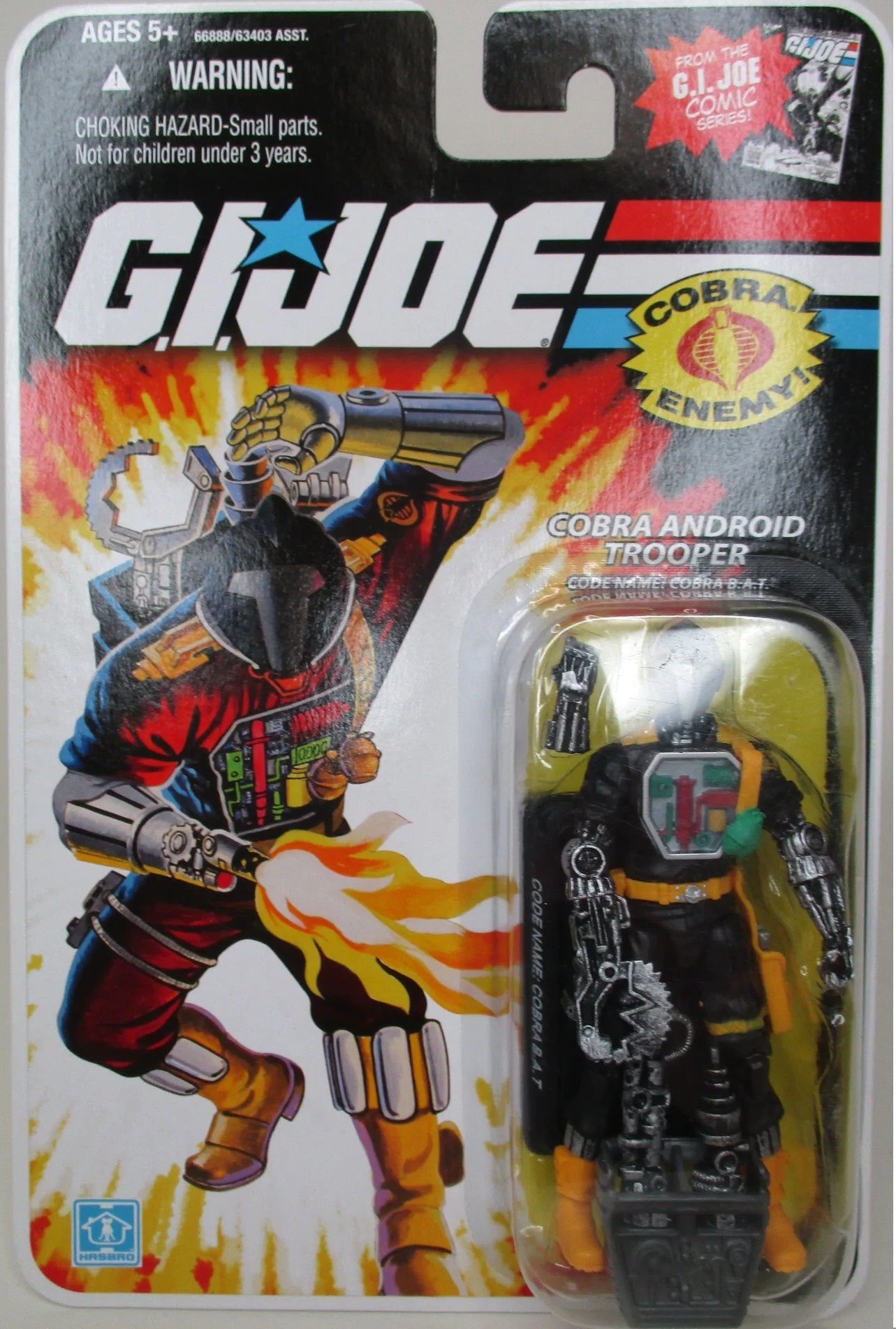 G.I. Joe Comic Series Cobra Android Trooper Cobra B.A.T Action Figure