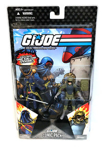 G.I.JOE 25th Anniversary 2008 Comic Pack Cobra Commander & Tripwire Action Figure