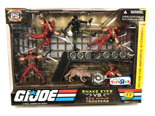 G.I Joe Toys R Us Exclusive Snake Eyes vs. Red Ninja Troopers