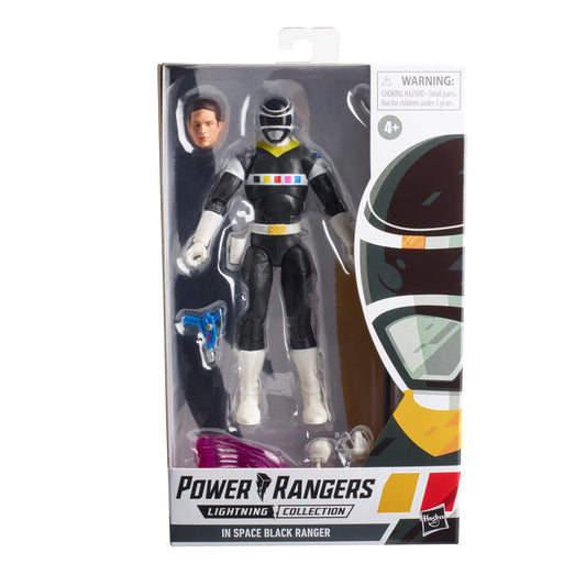 In Space Power Rangers Black Ranger Lightning Collection Action Figure