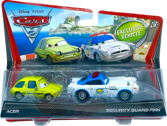 Disney/Pixar Cars 2 Movie Moments Exclusive Vehicle 2 Pack Acer & Security Guard Finn