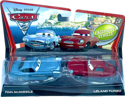 Disney/Pixar Cars 2 Movie Moments Exclusive Vehicle 2 Pack Finn McMissile &  Leland Turbo
