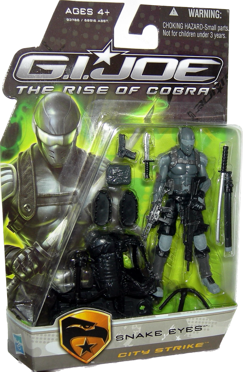 G.I.Joe The Rise of Cobra Snake Eyes Action Figure (City Strike)