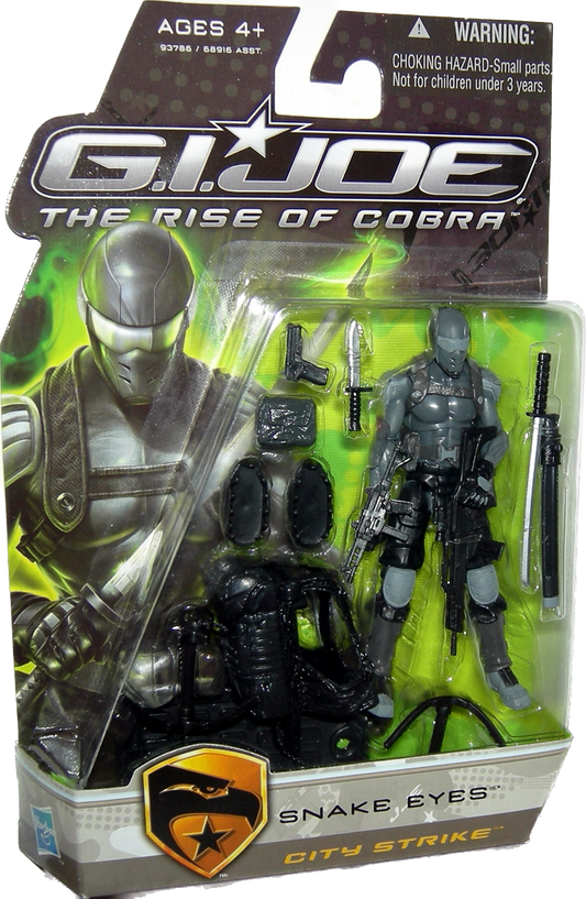 Gi Joe The Rise of Cobra Snake Eyes Action Figure (City Strike)