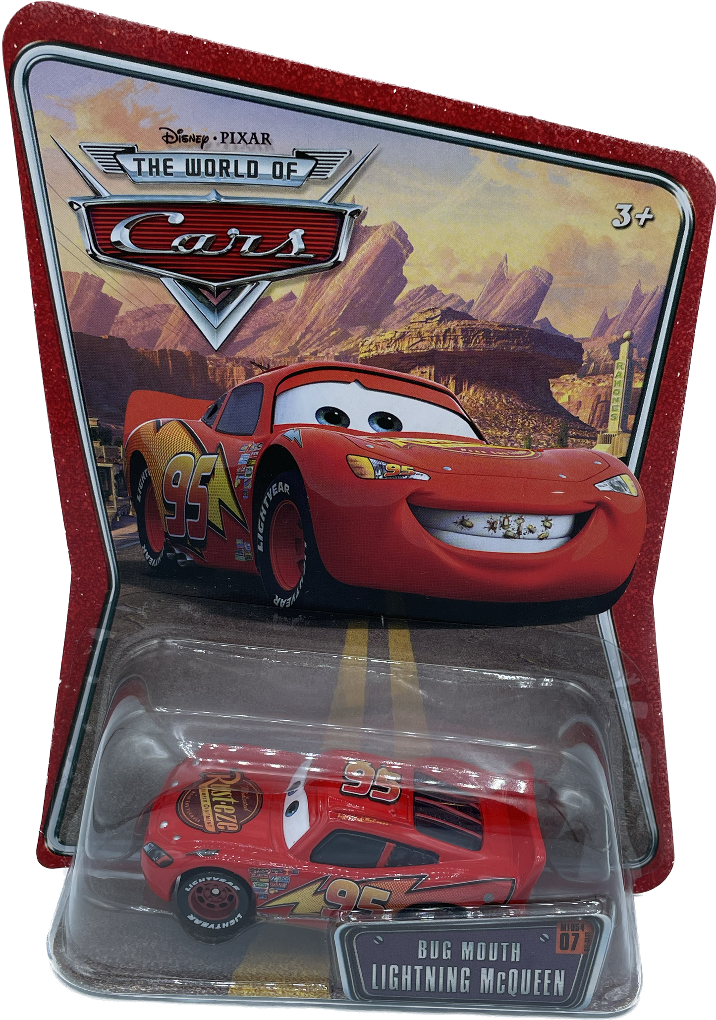 Disney /Pixar The World Of Cars Bug Mouth Lightning McQueen 07 Diecast Car