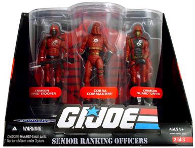 G.I. Joe 25th Anniversary: Senior Ranking Officers Action Figure 3-Pack: Cobra Commander. Crimson Guard Officer & Crimson Guard Trooper