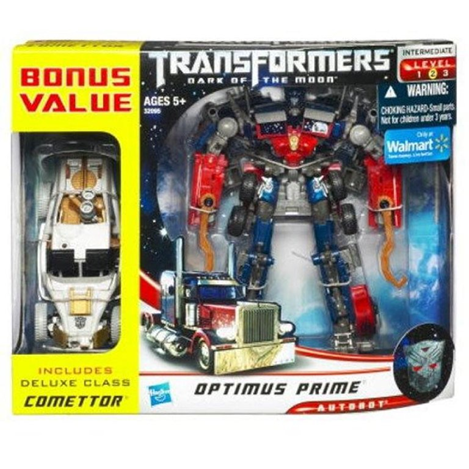 Transformers 3 Dark of The Moon Voyager Exclusive Action Figure Optimus Prime with Bonus Comettor